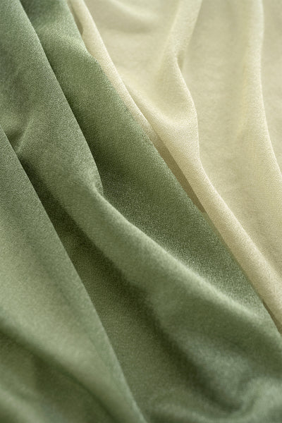 Table linens in White & Sage
