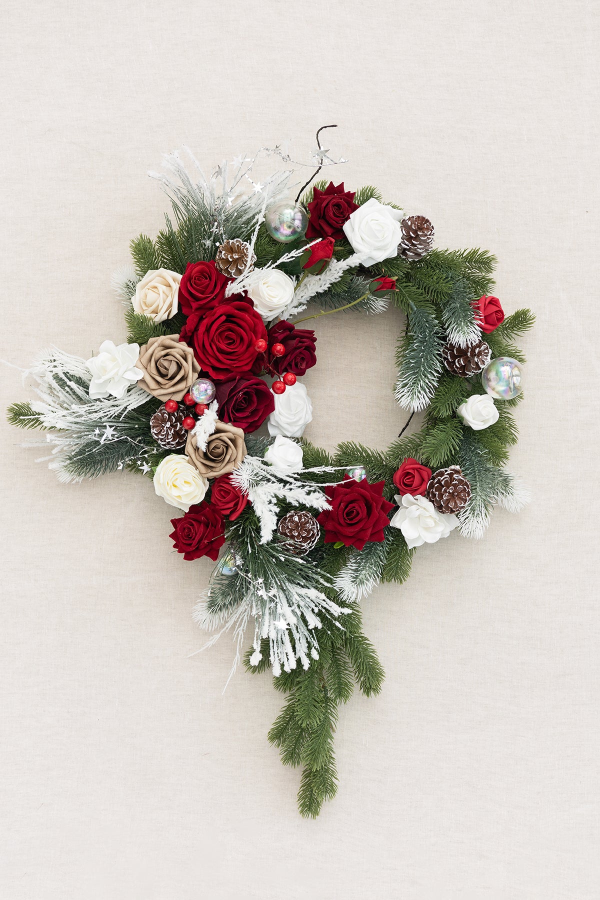 Christmas Wreath in Christmas Red & Sparkle