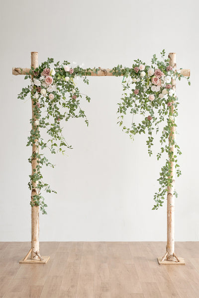 Flat Arch Flowers in Dusty Rose & Cream | Clearance