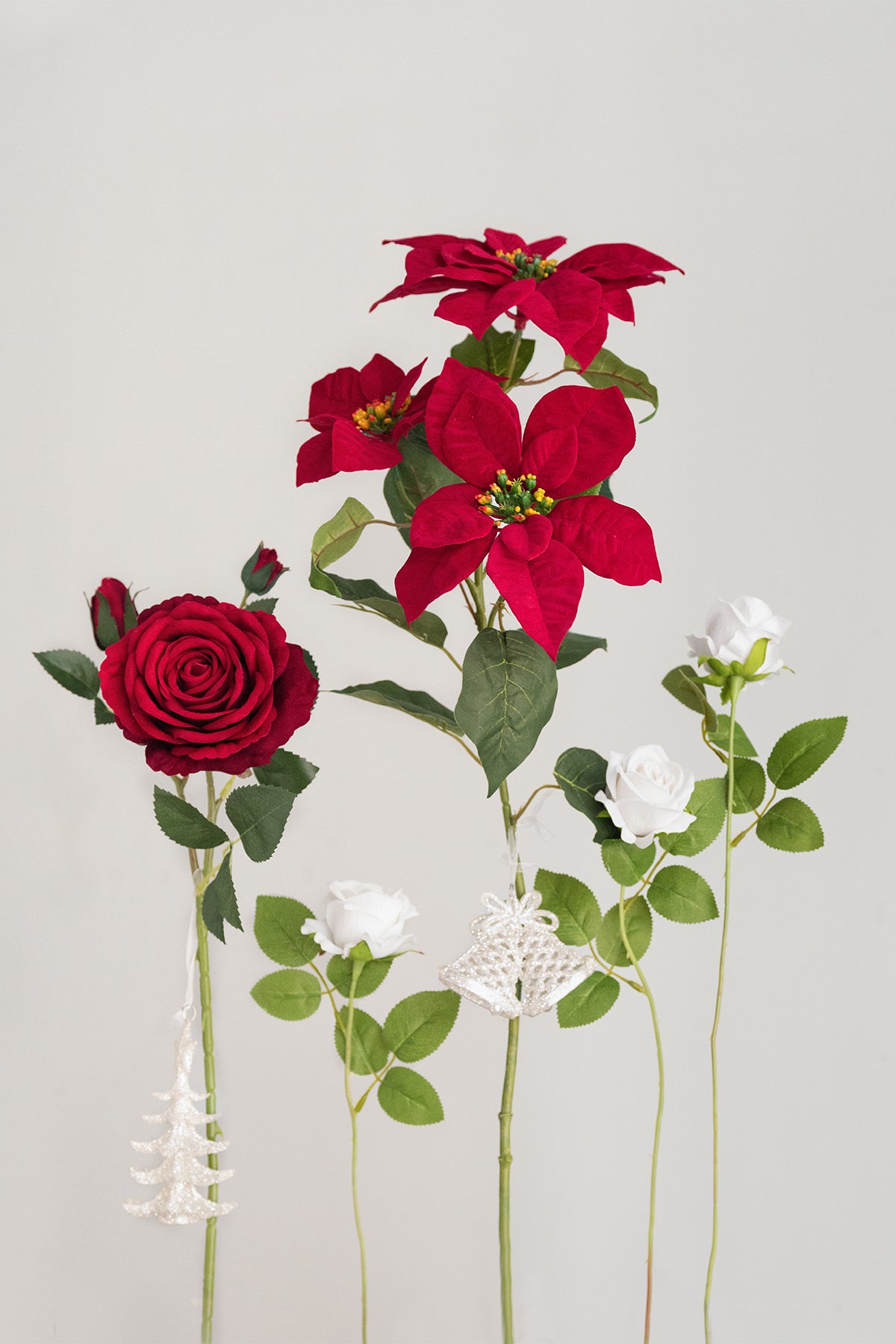 Focal Flower in Christmas Red & Sparkle