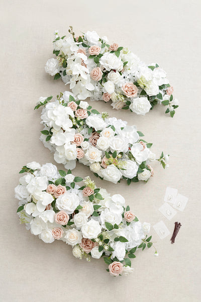 Deluxe Head Table Floral Swags in White & Sage | Clearance