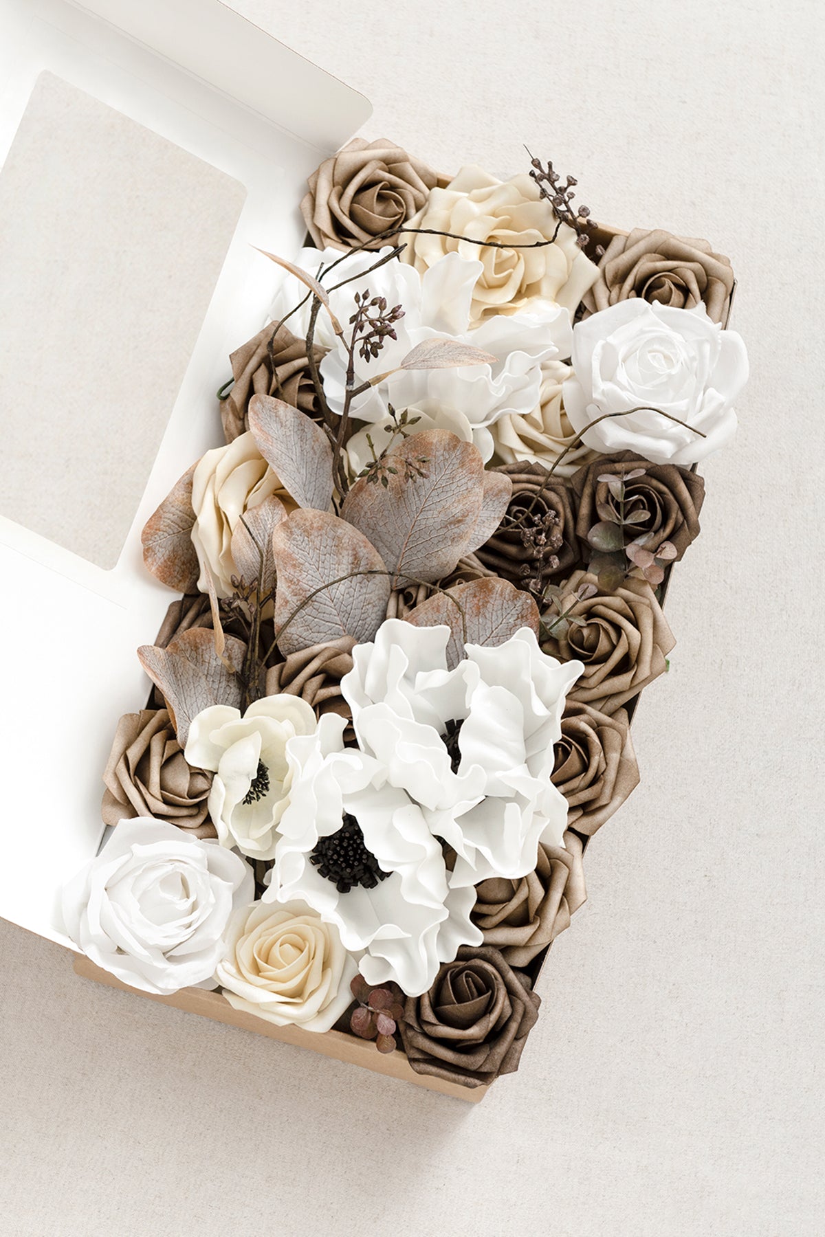 Natural White & Ivory Designer Flower Boxes