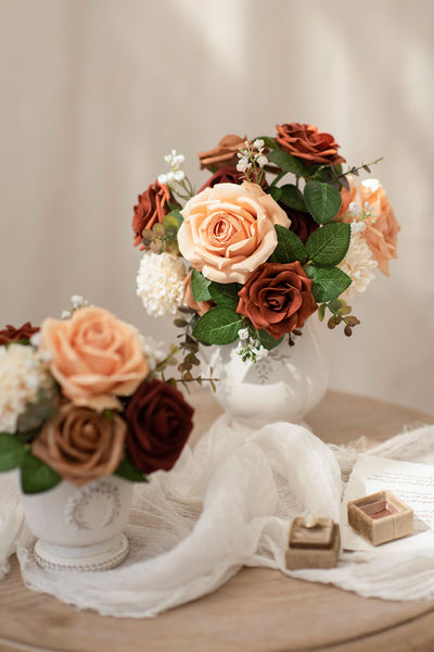 Orange & Terracotta Designer Flower Boxes