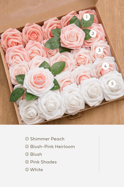 3" Foam Rose with Stem - 66 Colors