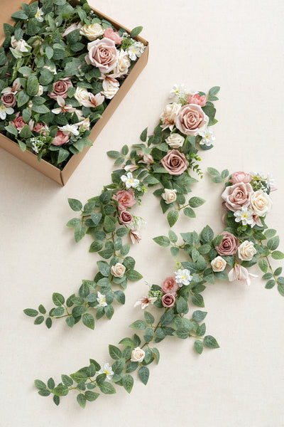 Wedding Hanging Chair Back Decoration in Dusty Rose & Cream