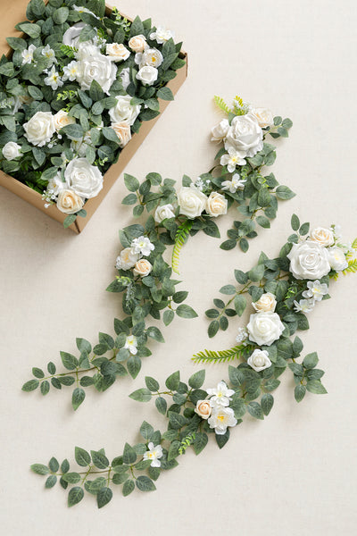 Wedding Hanging Chair Back Decoration in White & Sage