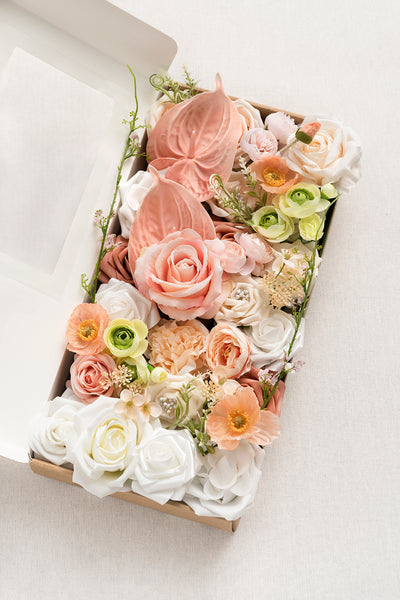DIY Designer Flower Boxes in Tropical Citrus & Pink