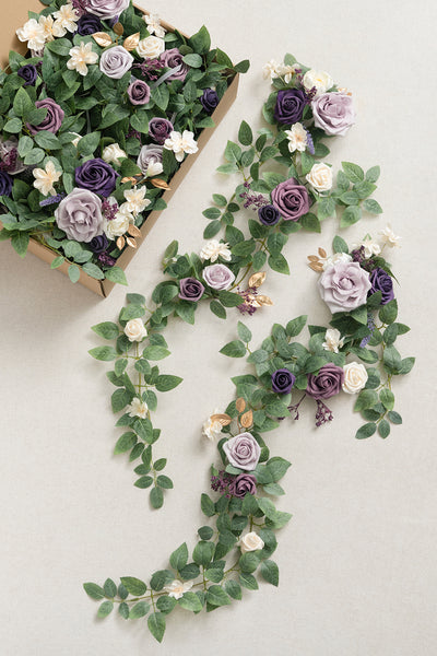 Wedding Hanging Chair Back Decoration in Lilac & Gold