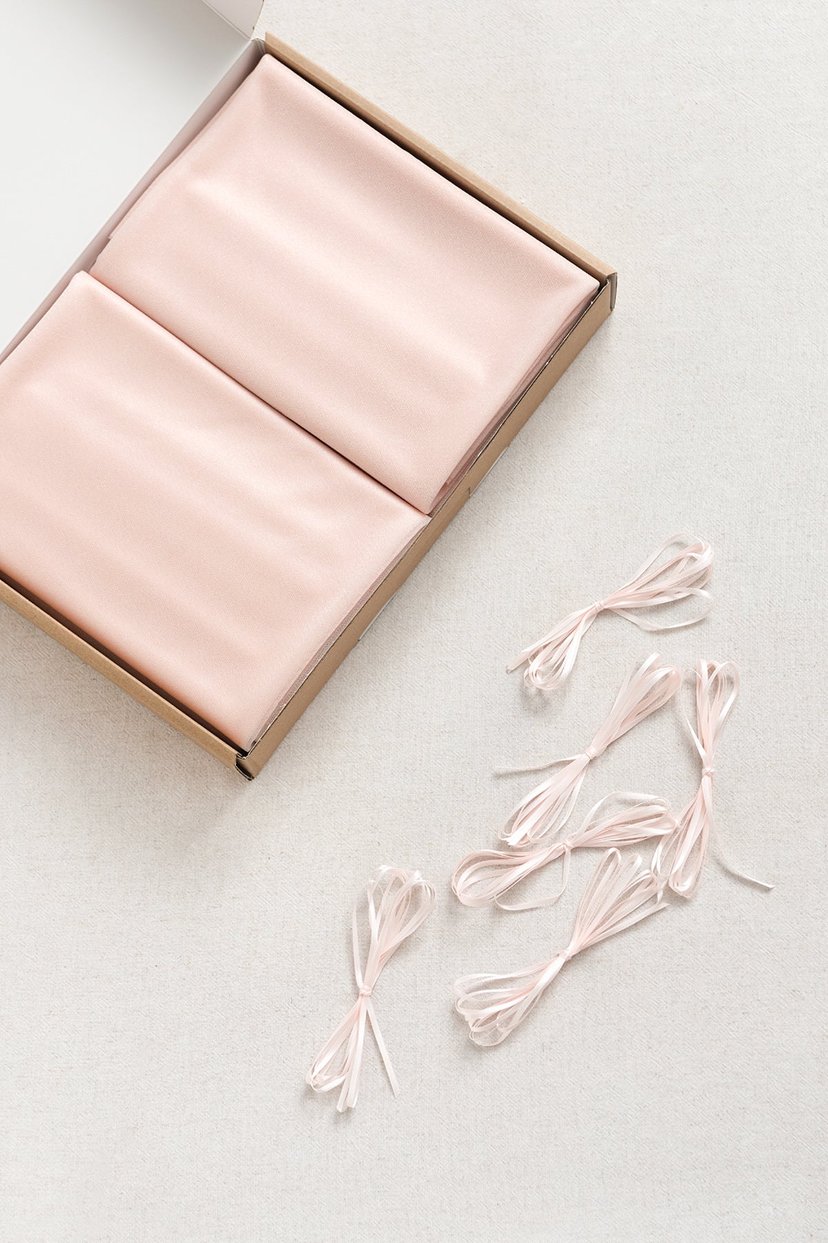 Table Linens in Blush & Cream