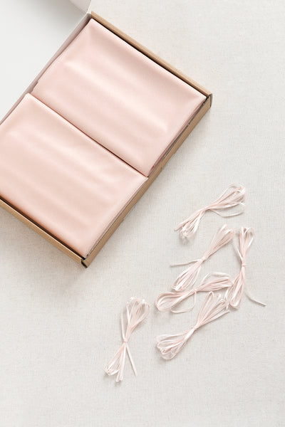 Table Linens in Blush & Cream