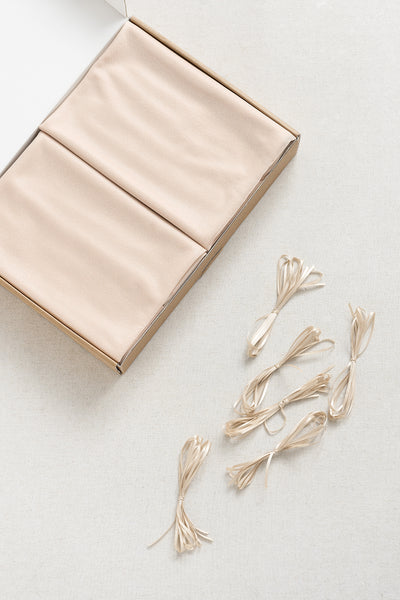 Table Linens in Blush & Cream