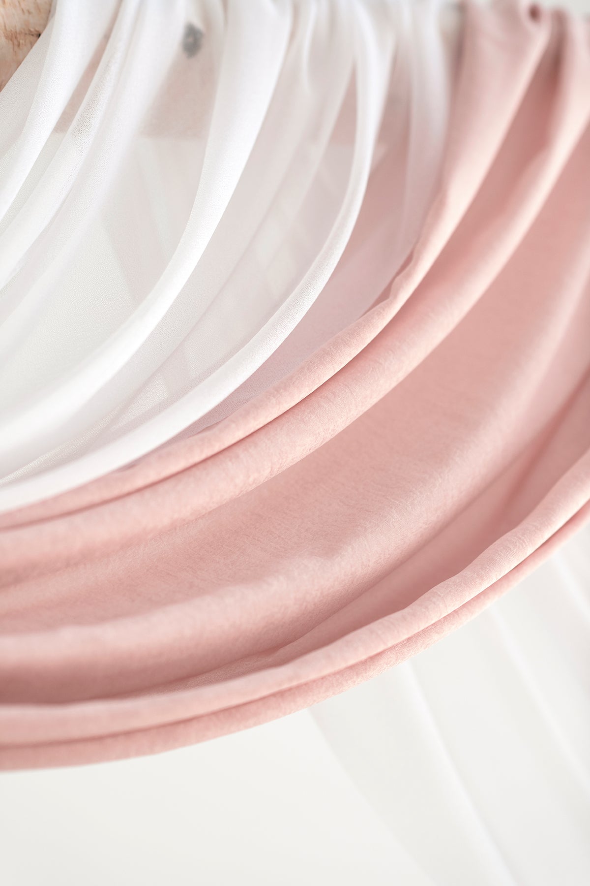 Flower Arch Decor with Drapes in Dusty Rose & Mauve