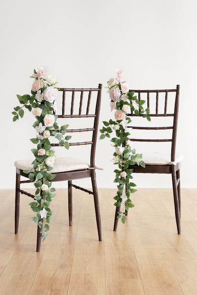 Wedding Hanging Chair Back Decoration in Blush & Cream