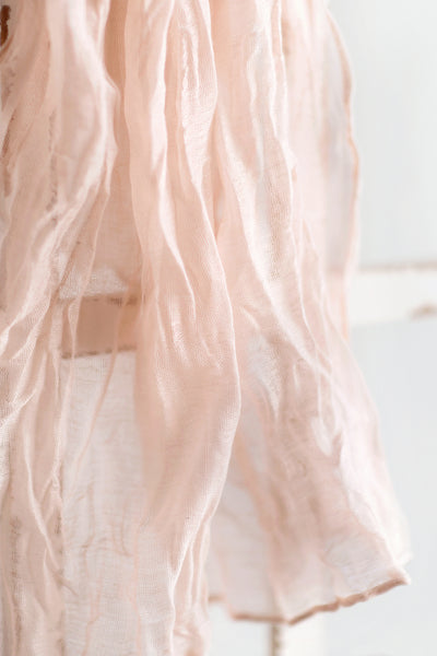 Cheesecloth Napkins & Table Runner Set in Blush & Cream