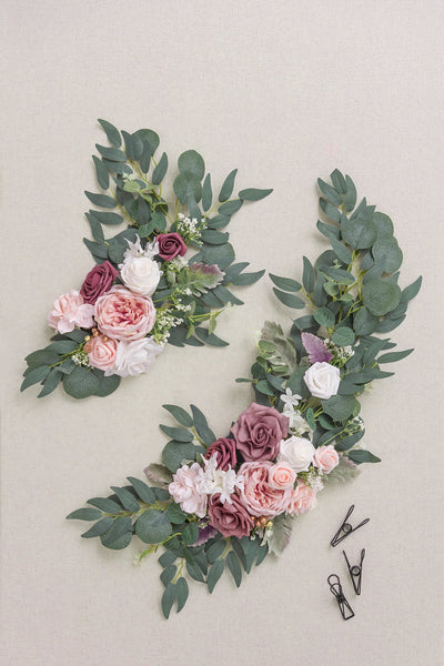 Flower Sign Decor in Dusty Rose & Cream
