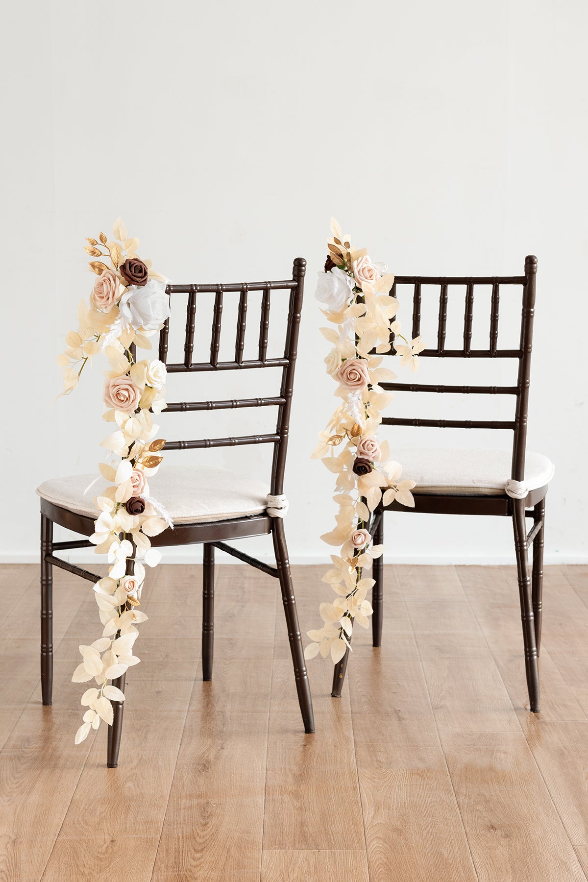 Wedding Hanging Chair Back Decoration in White & Beige