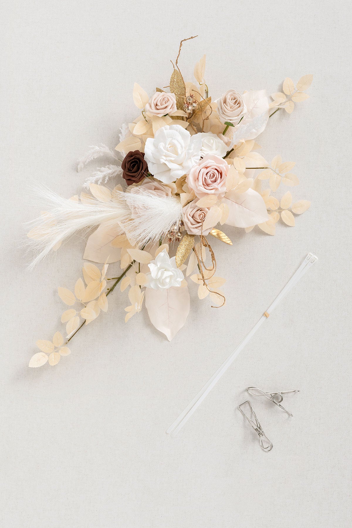 Flower Sign Decor in White & Beige | Clearance
