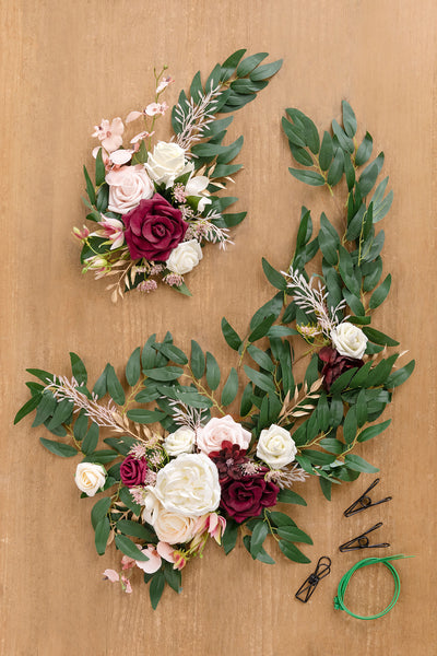 Flower Sign Decor in Romantic Marsala | Clearance