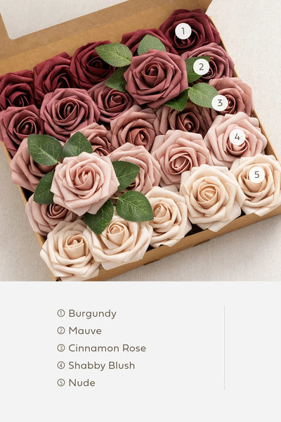 3" Foam Rose with Stem - 66 Colors