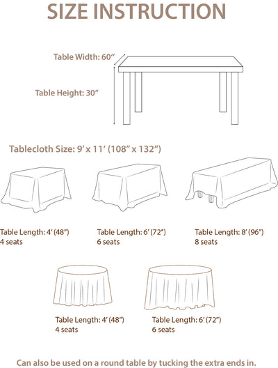 Table Linens in Emerald & Tawny Beige