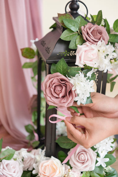 2ft Flower Garlands in Blush & Cream