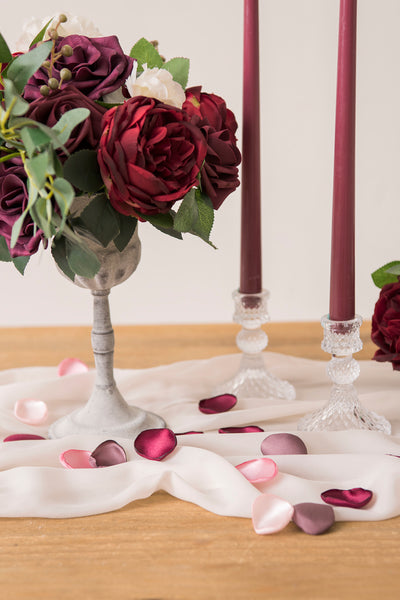 Silk Rose Petals in Blush & Pink