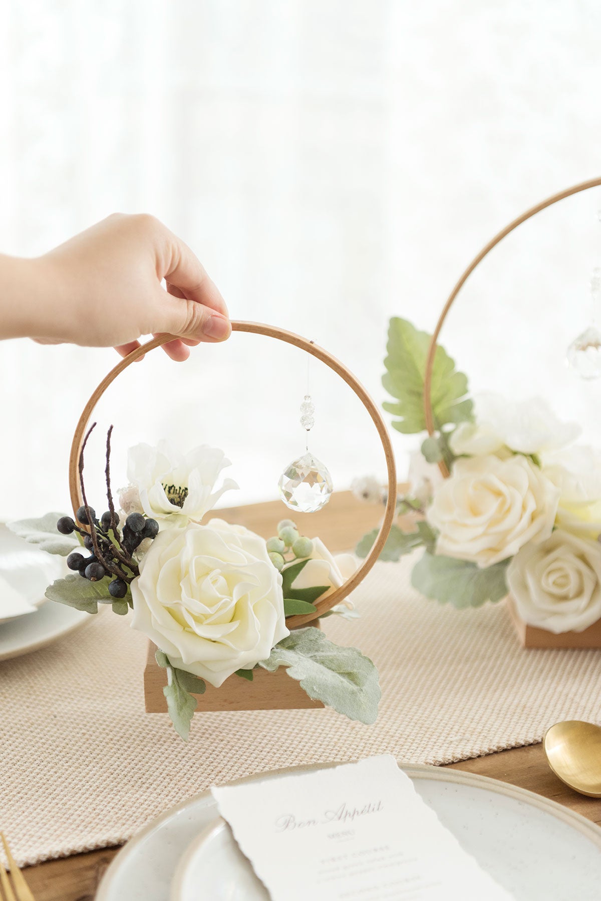 Wedding Centerpieces  DIY Wood Centerpiece Kits (Set of 3) - with Crystal  – Ling's Moment
