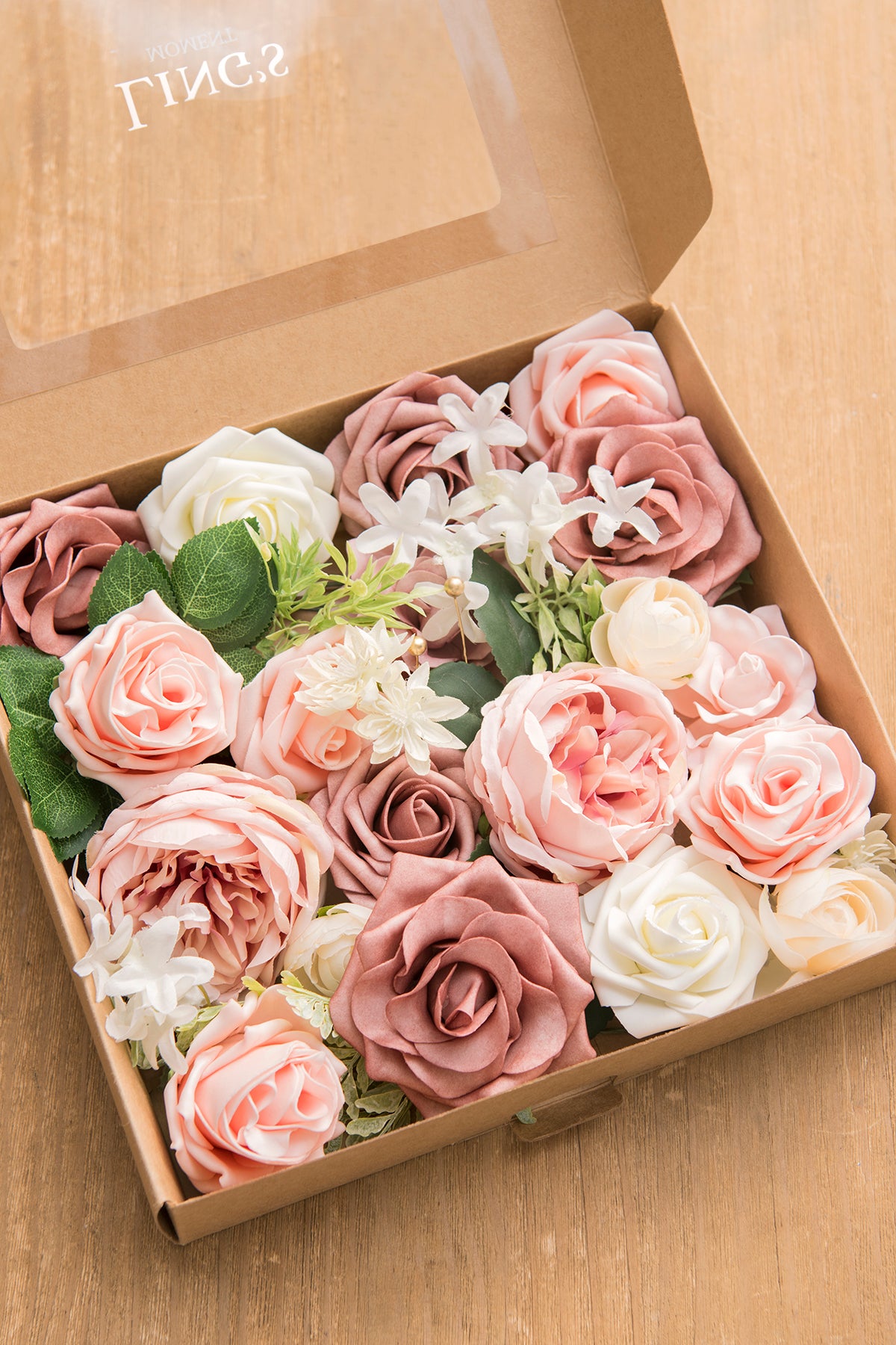 Centerpiece DIY Flowers Package - Belle Dusty Rose