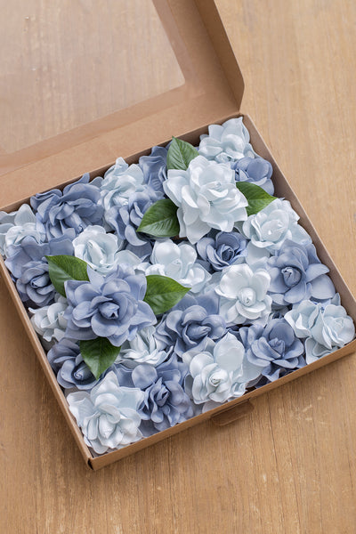 2.7" Foam Gardenia with Stem - 17 Colors